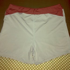 PLT Grey and Maroon Biker Shorts 10
